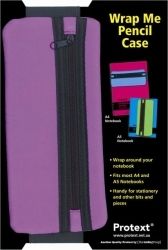 PENCIL CASE PROTEXT 205X90MM WRAP ME PURPLE