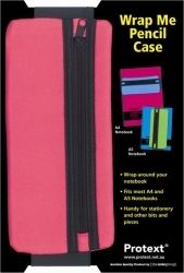 PENCIL CASE PROTEXT 205X90MM WRAP ME MAGENTA