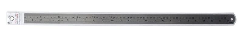 STEEL RULER KENT 60CM IMPERIAL & METRIC