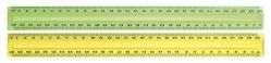 RULER GNS 30CM CLEAR PLASTIC TINTED