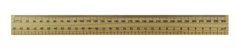 RULER GNS 30CM WOODEN PK50