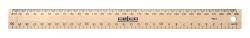 SP- RULER CELCO 30CM WOOD METRIC DRILLED