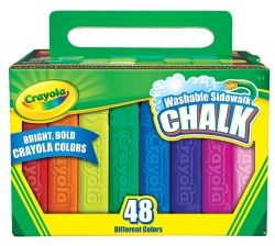 CHALK CRAYOLA SIDEWALK WASHABLE PK48