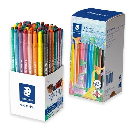 CRAYONS STAEDTLER NORIS CLUB WAX TWISTER CUP72