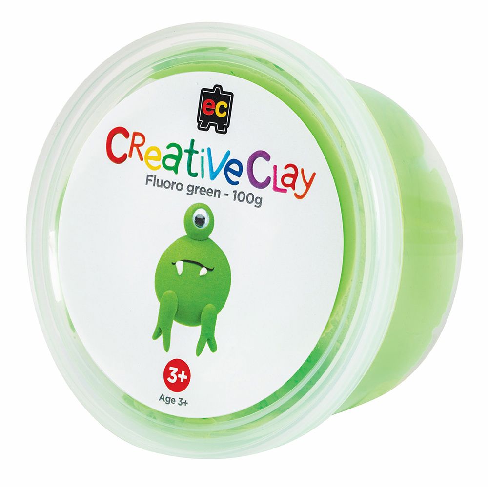 SP- CLAY CREATIVE EC 100GM FLURO GREEN