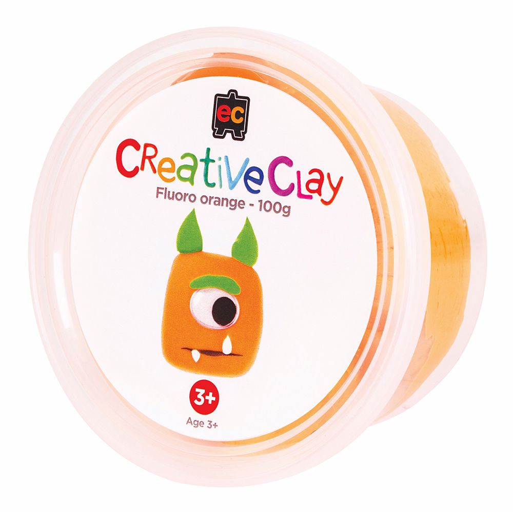 SP- CLAY CREATIVE EC 100GM FLURO ORANGE