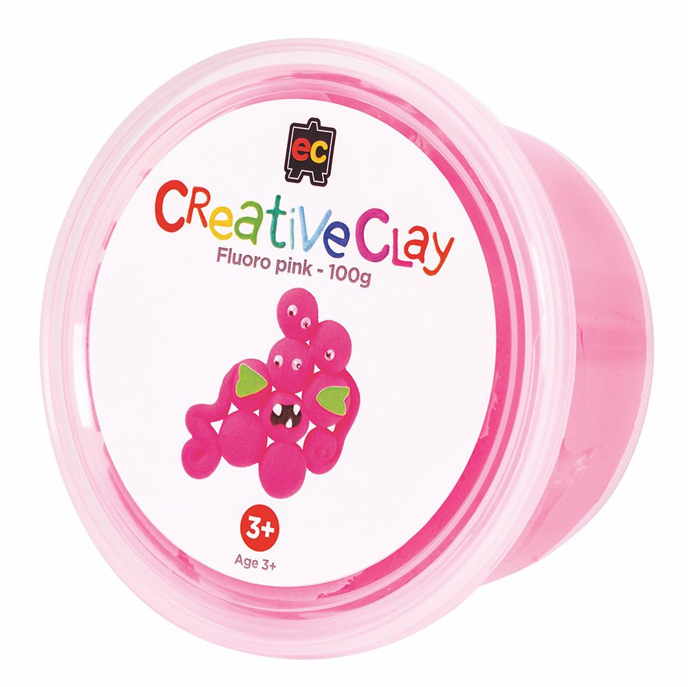 SP- CLAY CREATIVE EC 100GM FLURO PINK