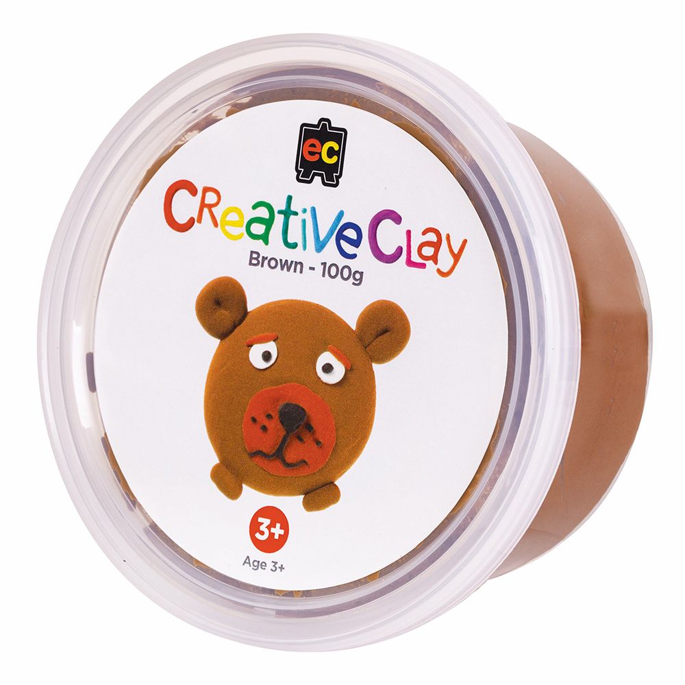 SP- CLAY CREATIVE EC 100GM BROWN