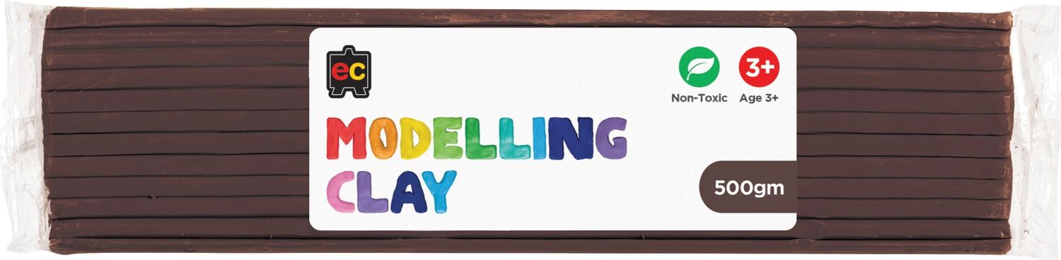 CLAY MODELLING EC 500G BROWN