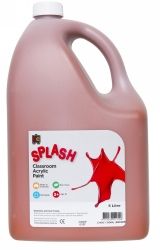 PAINT EC 5L SPLASH CLASSROOM ACRYLIC CHOC FUDGE (BROWN) PAINT EC 5L SPLASH CLASSROOM ACRYLIC CHOC FUDGE (BROWN)