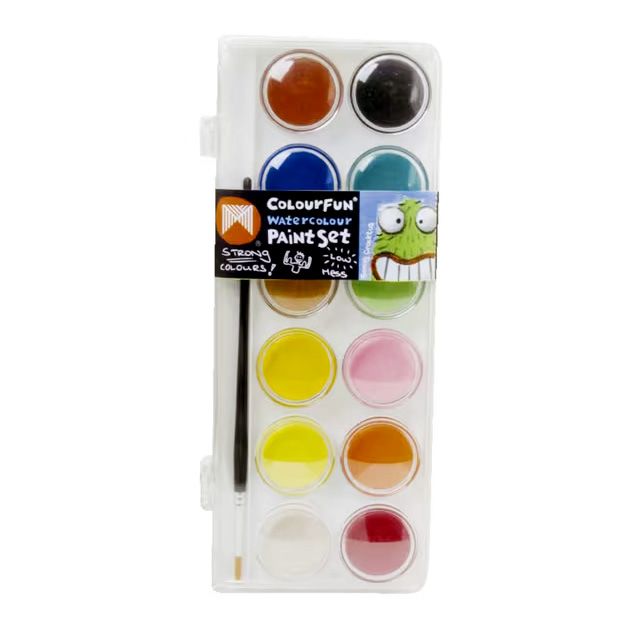 PAINT MICADOR WATERCOLOUR PALETTE WITH BRUSH 12'S