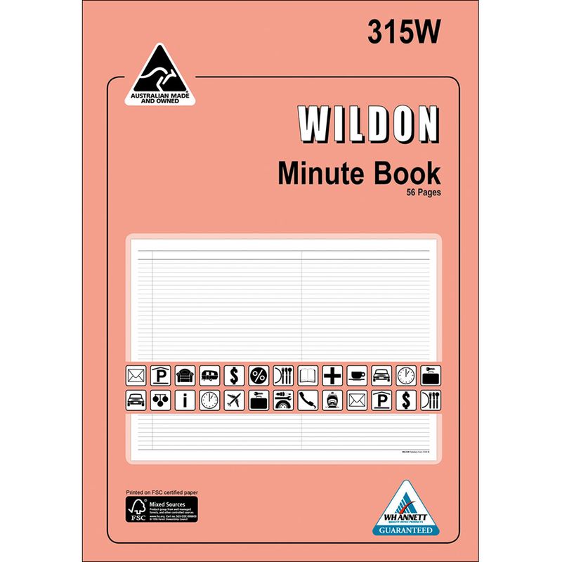 SP-  ACCOUNT BOOK WILDON A4 MINUTE BOOK