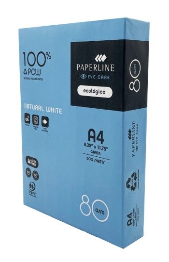 COPY PAPER PAPERLINE A4 80GSM EYE CARE WHITE 100% PEFC RECYCLED