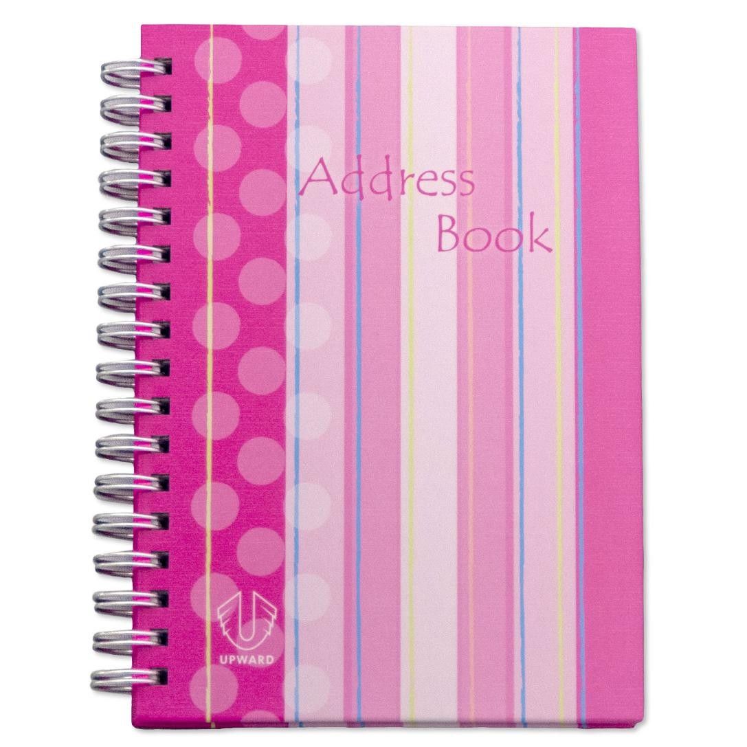SP-  ADDRESS BOOK UPWARD A6 WIRO GLOSS COVER ASST