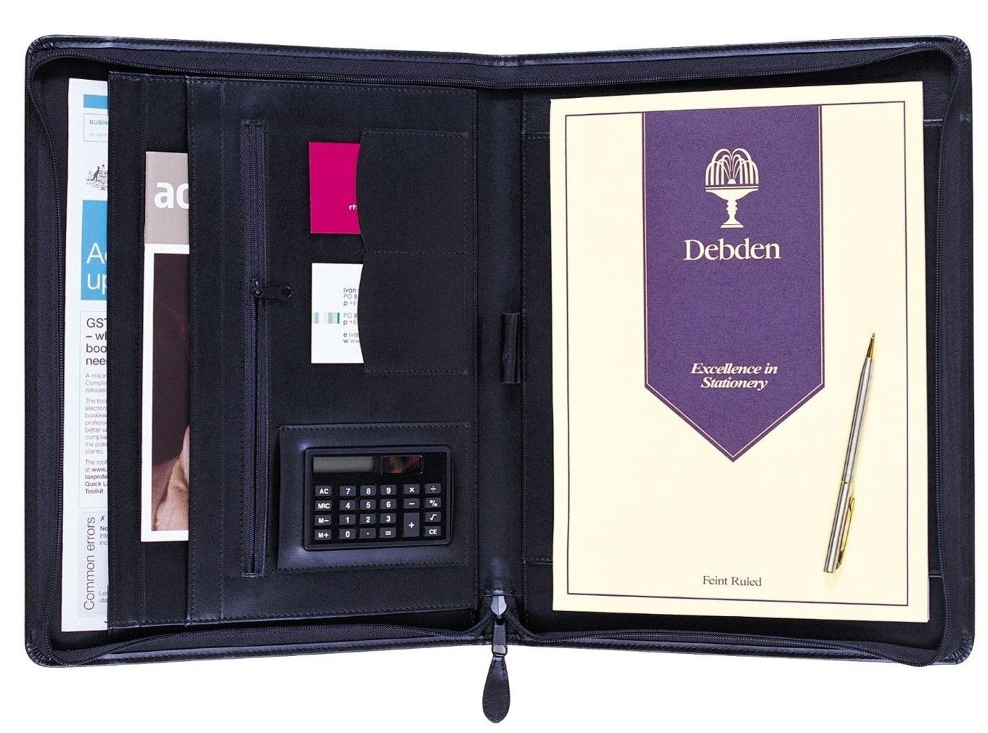 SP- COMPENDIUM COLLINS A4 ZIPPERED EXECUTIVE PORTFOLIO BLACK SP- COMPENDIUM COLLINS A4 ZIPPERED EXECUTIVE PORTFOLIO BLACK