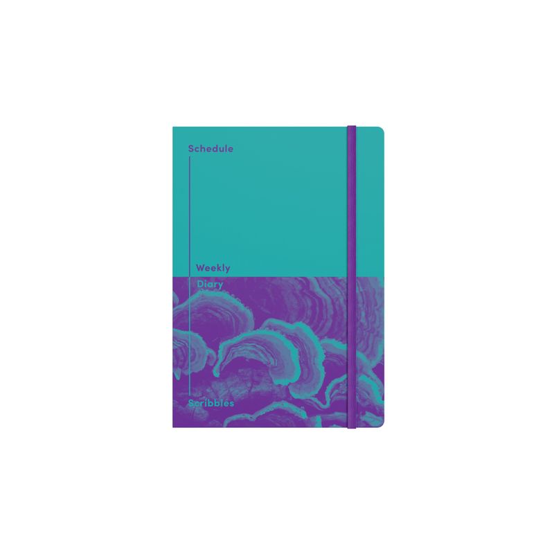 DIARY UNDATED JUMBLE & CO A5 RECYCLED WTV SCHEDULE & SCRIBBLES TEAL