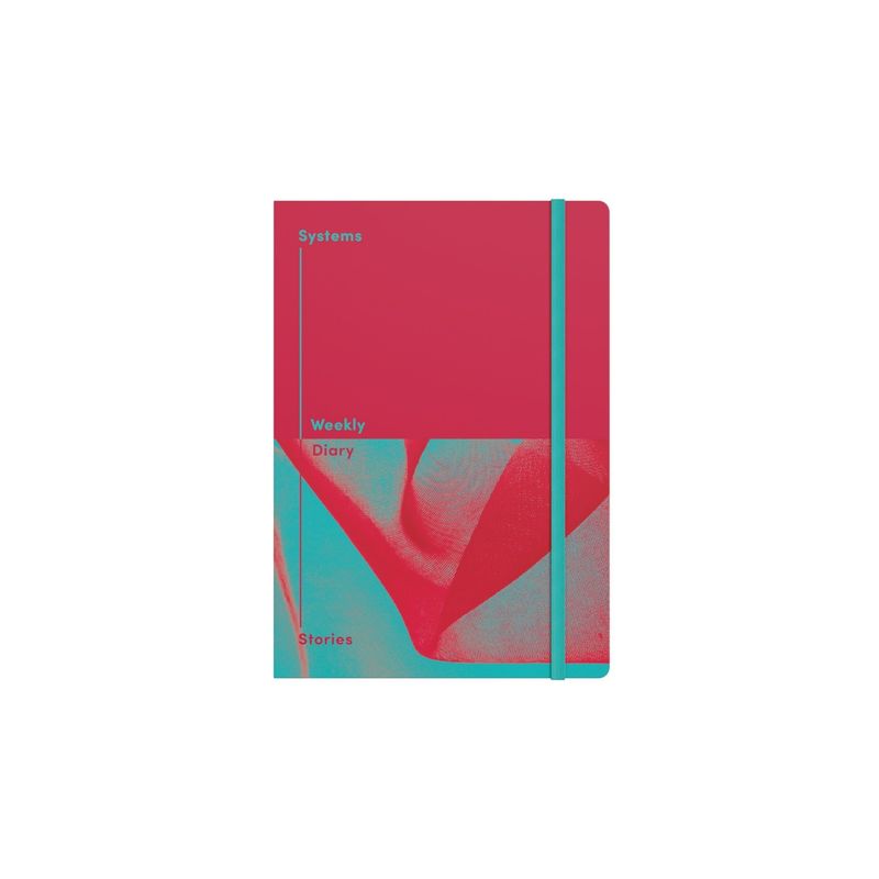 DIARY UNDATED JUMBLE & CO A5 RECYCLED WTV SYSTEM & STORIES RED