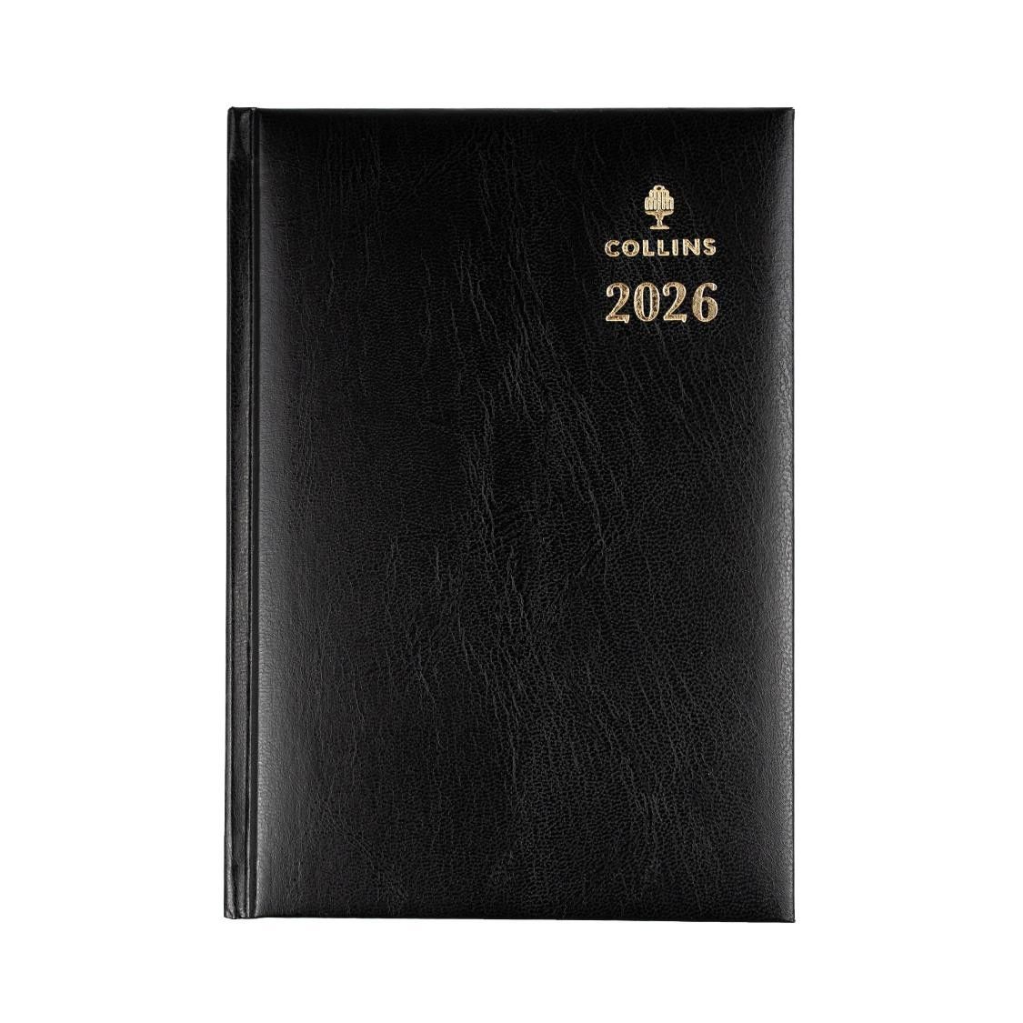 DIARY 2026 COLLINS STERLING A5 184.P99 1DTP BLACK