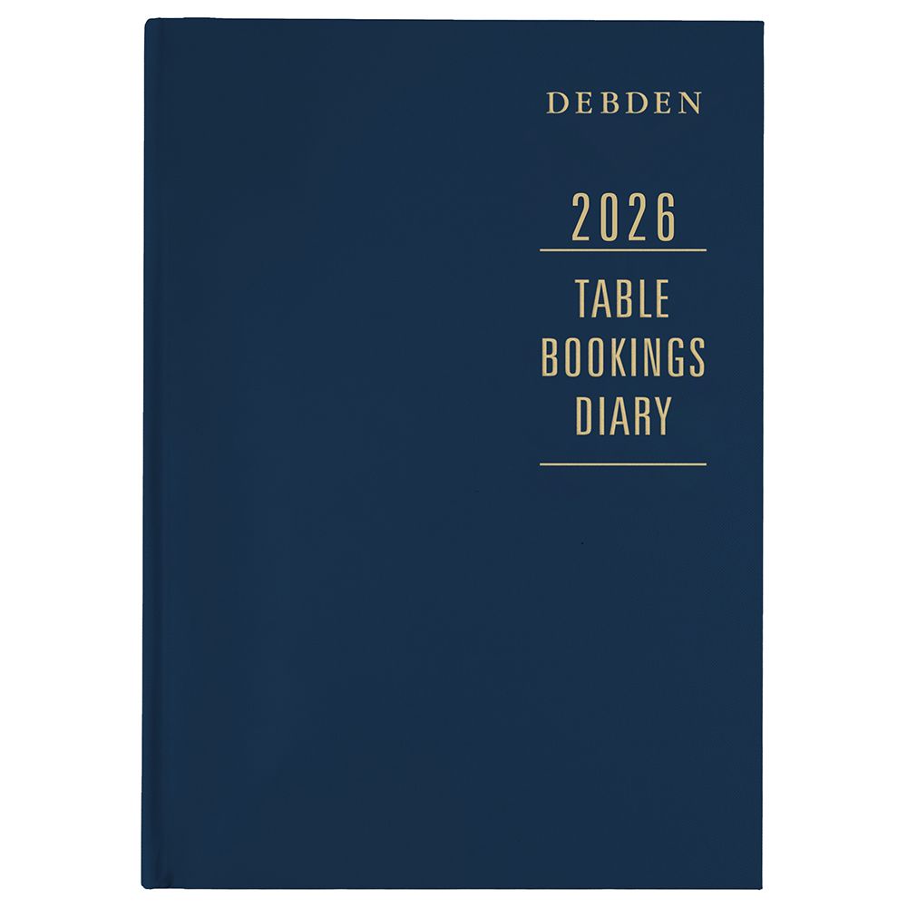 DIARY 2026 DEBDEN TABLE BOOKING A4 TBD.P59-25 2PTD BLUE DIARY 2026 DEBDEN TABLE BOOKING A4 TBD.P59-25 2PTD BLUE