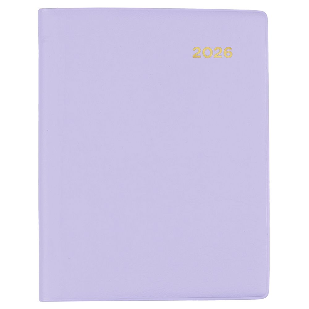 DIARY 2026 COLLINS BELMONT A7 337P.V55 PVC PKT W PENCIL WTV LILAC