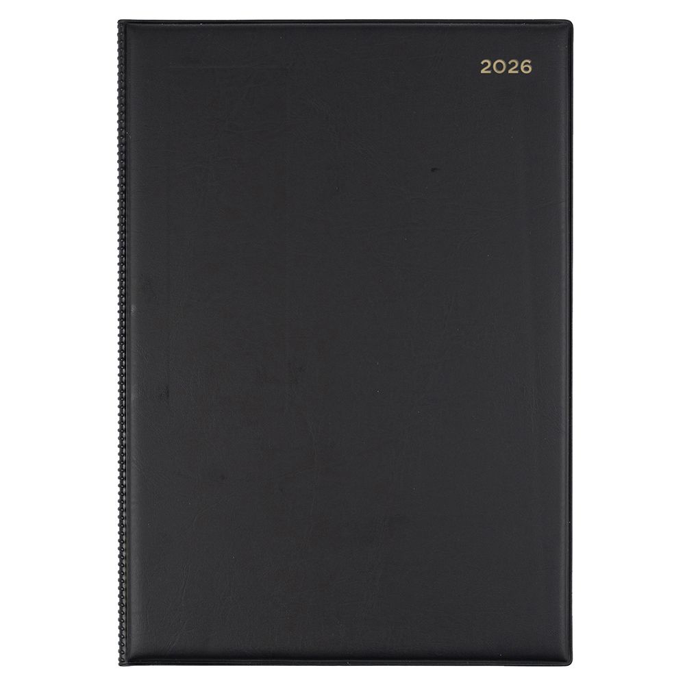 DIARY 2026 COLLINS BELMONT A4 247.V99 PVC 2DTP BLACK