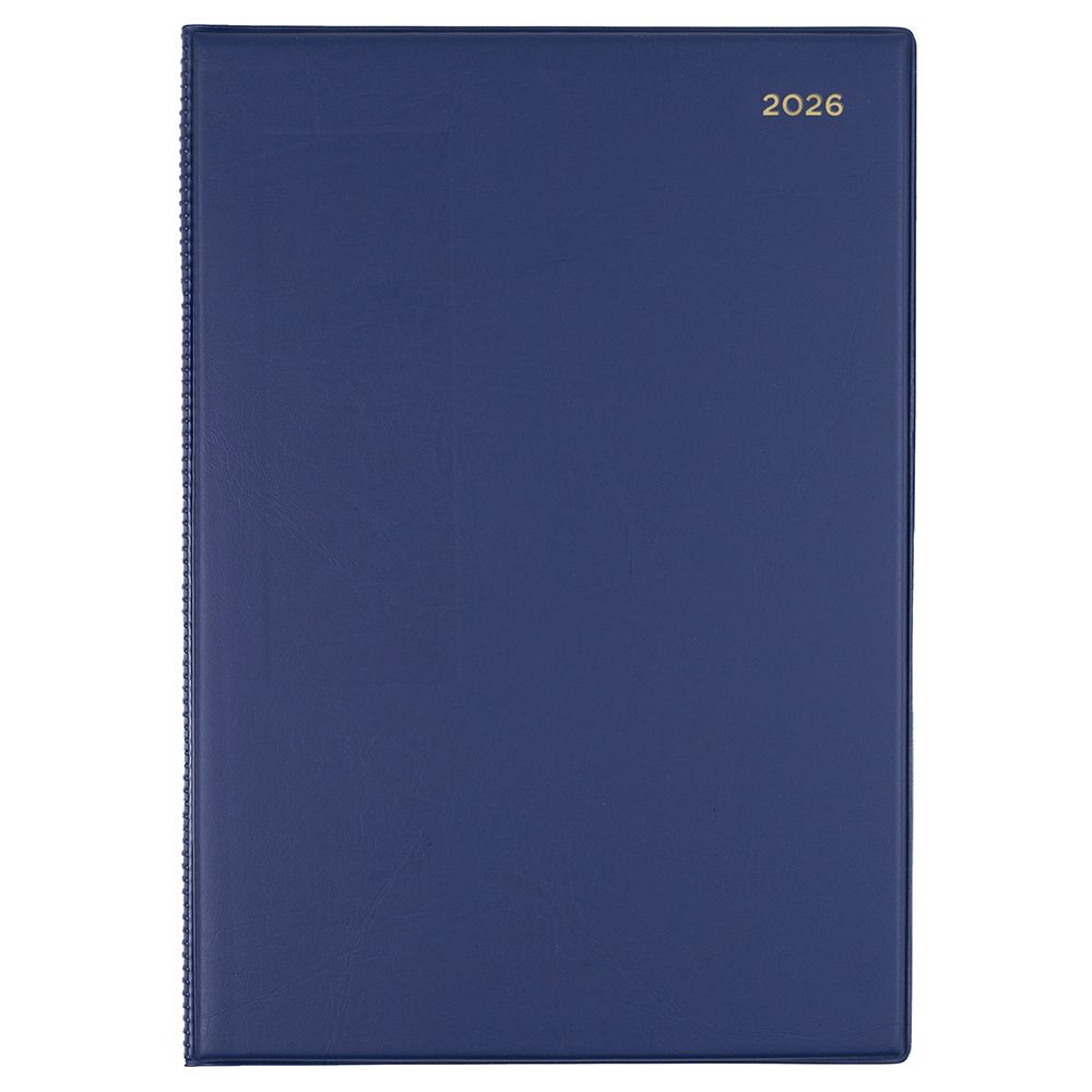 DIARY 2026 COLLINS BELMONT A4 347.V59 PVC WTV NAVY