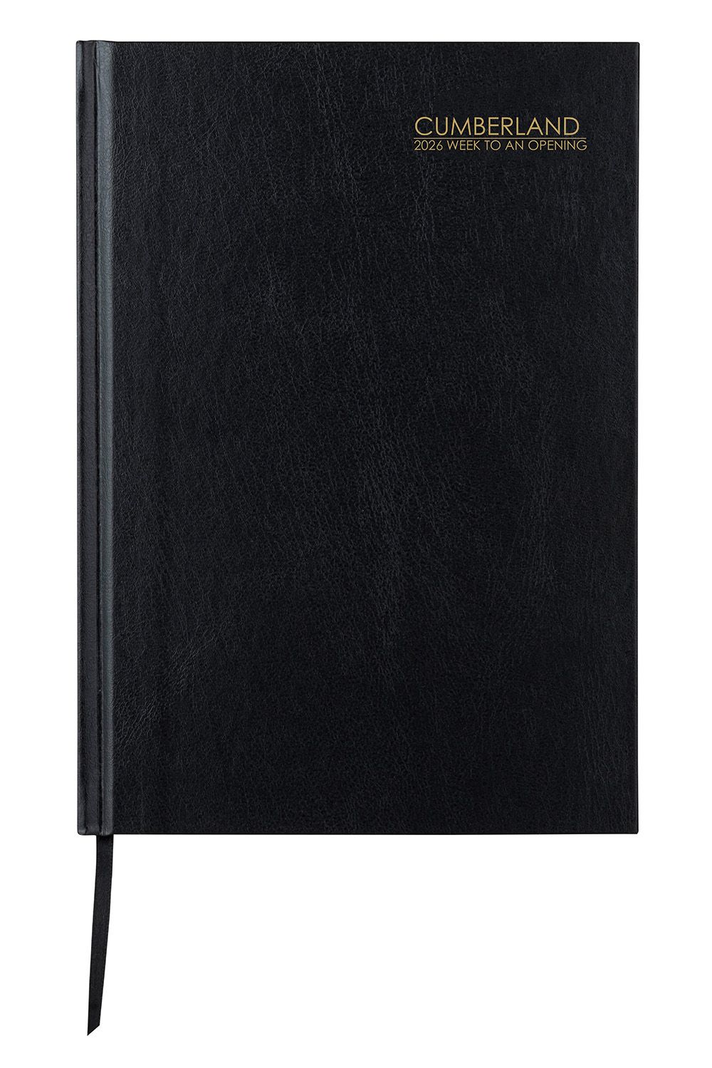 DIARY 2026 CUMBERLAND 57ECBK A5 CASEBOUND WTV BLACK