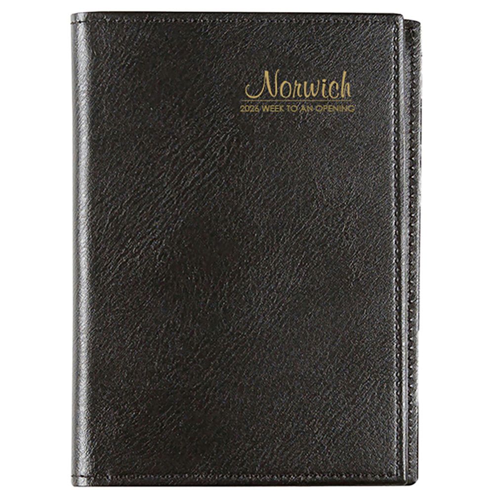 DIARY 2026 CUMBERLAND NORWICH 67S A6 PVC SPIRAL WTV BLACK DIARY 2026 CUMBERLAND NORWICH 67S A6 PVC SPIRAL WTV BLACK