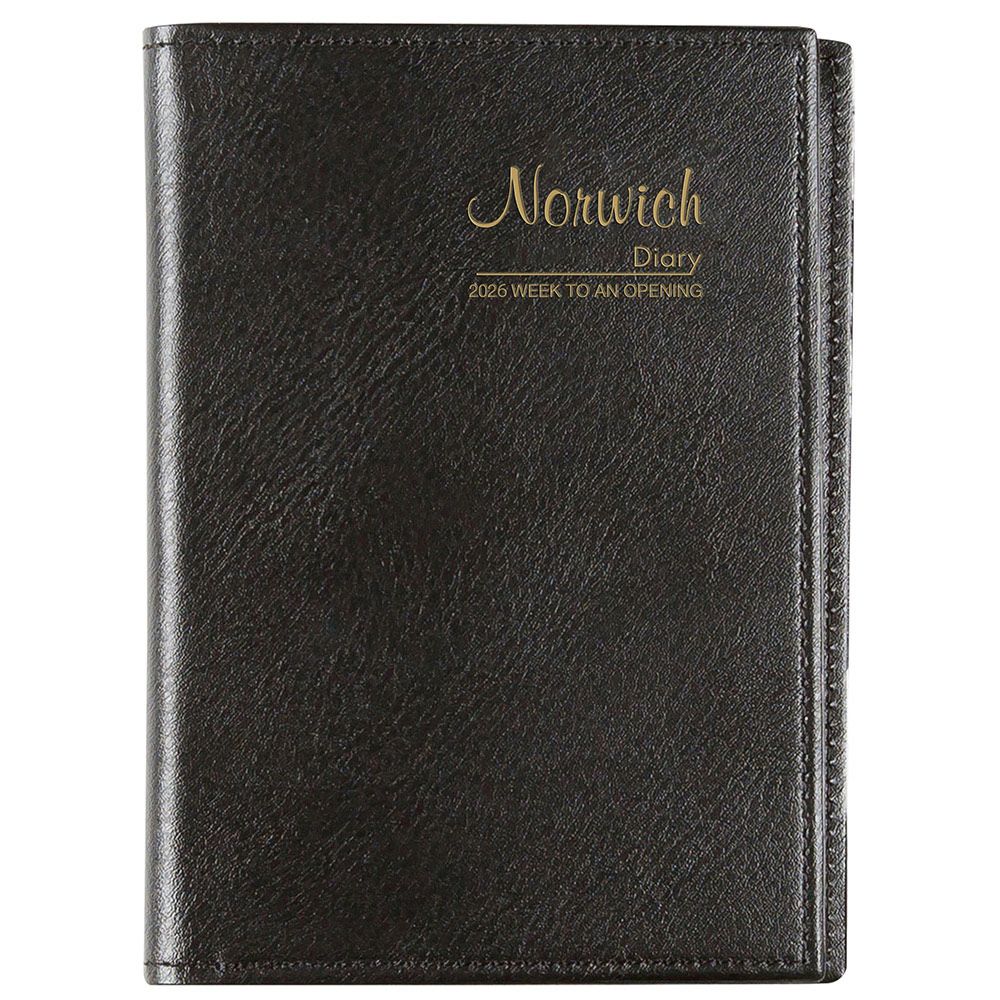 DIARY 2026 CUMBERLAND NORWICH 77S A7 PVC SPIRAL WTV BLACK DIARY 2026 CUMBERLAND NORWICH 77S A7 PVC SPIRAL WTV BLACK