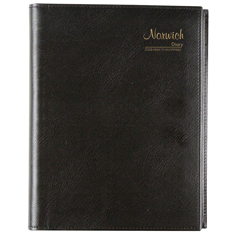 DIARY 2026 CUMBERLAND NORWICH 47S A4 PVC SPIRAL WTV BLACK DIARY 2026 CUMBERLAND NORWICH 47S A4 PVC SPIRAL WTV BLACK