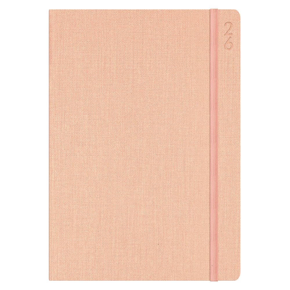 DIARY 2026 DEBDEN DESIGNER A5 D18.P51-25 1DTP PEACH