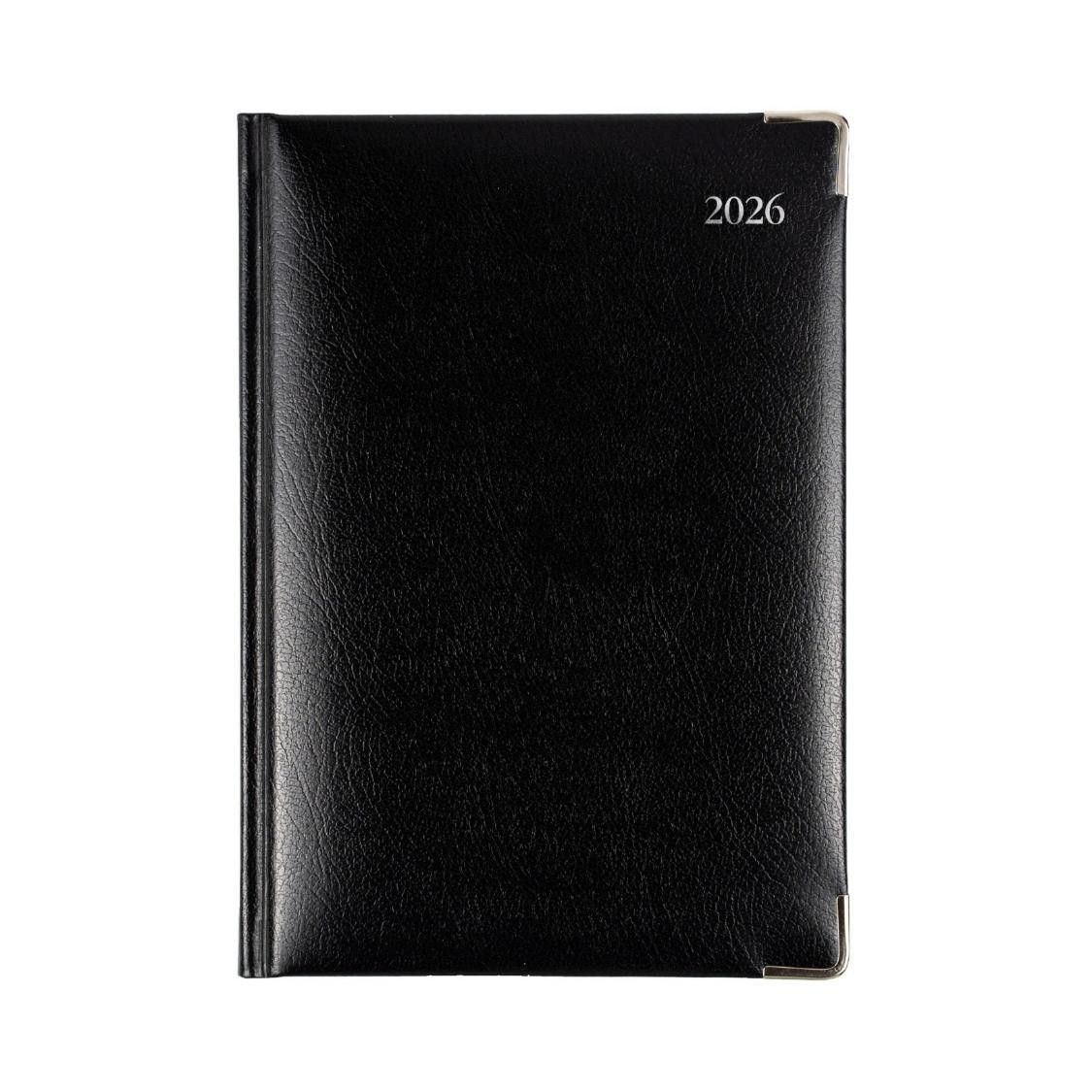 DIARY 2026 DEBDEN MANAGEMENT A5 189.B99 BONDED LEATHER 1DTP BLACK