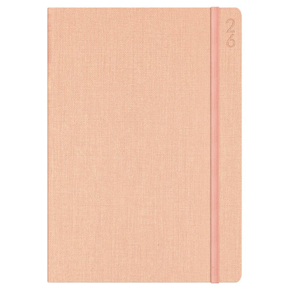 DIARY 2026 DEBDEN DESIGNER A5 D38.P51-25 WTV PEACH