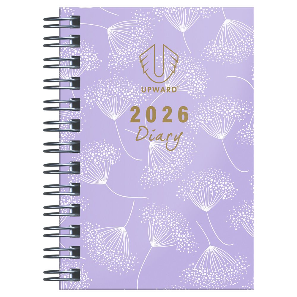 DIARY 2026 UPWARD FASHION A7 5436 H/C WIRE-O WTV LAVENDER DIARY 2026 UPWARD FASHION A7 5436 H/C WIRE-O WTV LAVENDER