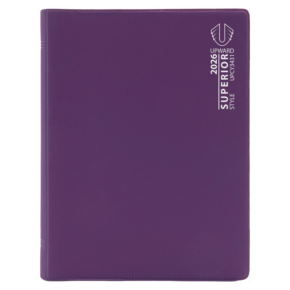 DIARY 2026 UPWARD SUPERIOR B6 3431 PVC WIRE-O WTV PURPLE DIARY 2026 UPWARD SUPERIOR B6 3431 PVC WIRE-O WTV PURPLE