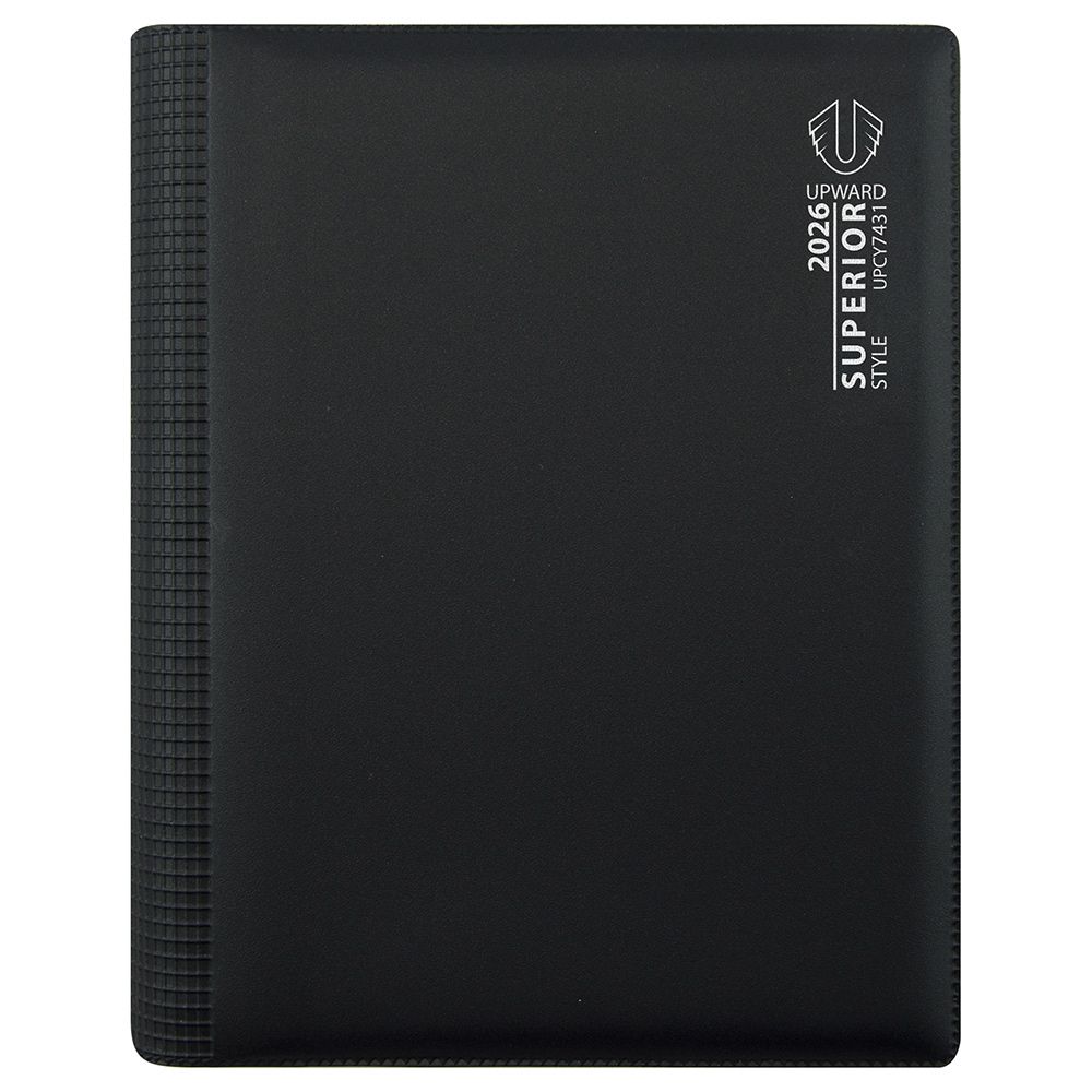DIARY 2026 UPWARD SUPERIOR A5 7431 PVC WIRE-O WTV BLACK DIARY 2026 UPWARD SUPERIOR A5 7431 PVC WIRE-O WTV BLACK