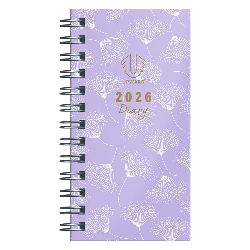 DIARY 2026 UPWARD FASHION A6/7 5436 H/C WIRE-O WTV LAVENDER DIARY 2026 UPWARD FASHION A6/7 5436 H/C WIRE-O WTV LAVENDER