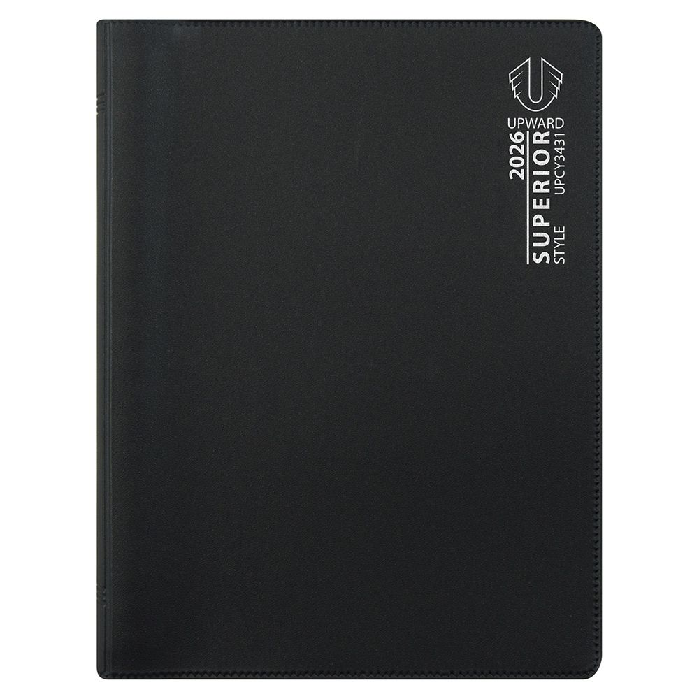 DIARY 2026 UPWARD SUPERIOR B6 3431 PVC WIRE-O WTV BLACK DIARY 2026 UPWARD SUPERIOR B6 3431 PVC WIRE-O WTV BLACK