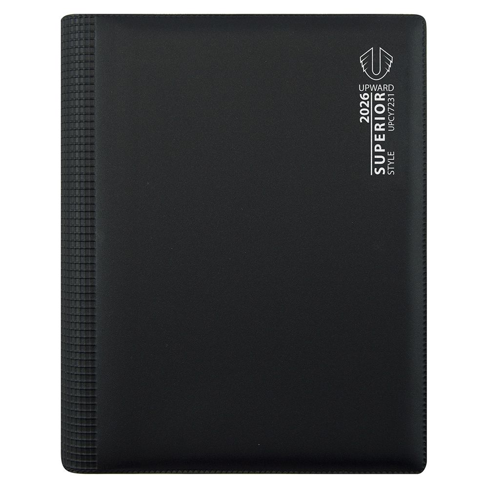 DIARY 2026 UPWARD SUPERIOR A5 7231 PVC WIRE-O 1DTP BLACK DIARY 2026 UPWARD SUPERIOR A5 7231 PVC WIRE-O 1DTP BLACK