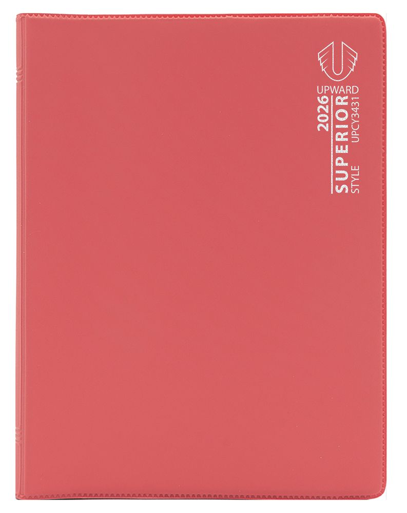 DIARY 2026 UPWARD SUPERIOR B6 3431 PVC WIRE-O WTV RED