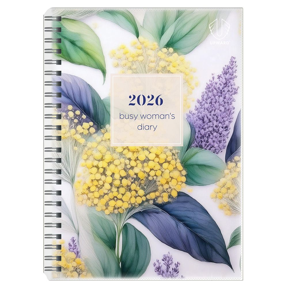 DIARY 2026 UPWARD BUSY WOMEN'S A5 4404 WIRE-O WTV GOLDEN WATTLE DIARY 2026 UPWARD BUSY WOMEN'S A5 4404 WIRE-O WTV GOLDEN WATTLE