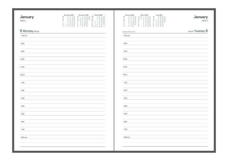 DIARY FINANCIAL YEAR 25-26 COLLINS A5 18M4 P40 DTP GREEN