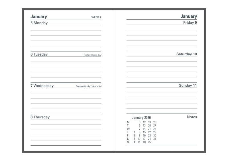 DIARY FINANCIAL YEAR 25-26 COLLINS B7R 35M7 P99 WTV BLACK