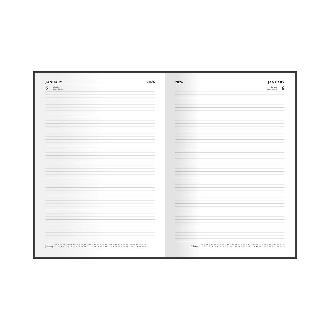 DIARY FINANCIAL YEAR 25-26 ESSENTIAL A4 DTP BLUE