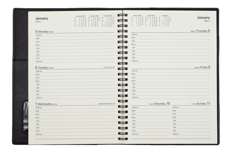 DIARY FINANCIAL YEAR 25-26 VANESSA A5 385 V59 WTV BLUE