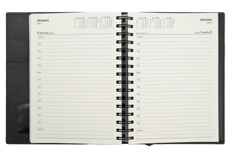 DIARY FINANCIAL YEAR 25-26 VANESSA A5 185 V59 DTP BLUE