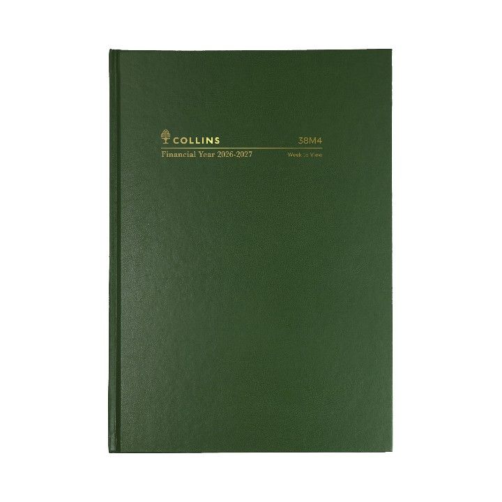 DIARY FINANCIAL YEAR 26-27 COLLINS A5 38M4 P40 WTV GREEN DIARY FINANCIAL YEAR 26-27 COLLINS A5 38M4 P40 WTV GREEN