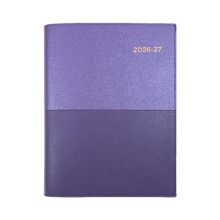DIARY FINANCIAL YEAR 26-27 VANESSA A5 385 V55 WTV PURPLE DIARY FINANCIAL YEAR 26-27 VANESSA A5 385 V55 WTV PURPLE