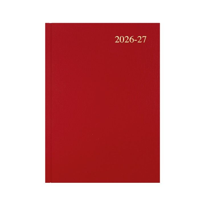DIARY FINANCIAL YEAR 26-27 ESSENTIAL A4 DTP RED