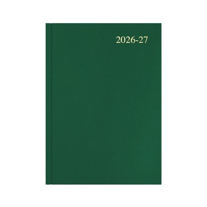 DIARY FINANCIAL YEAR 26-27 ESSENTIAL A4 DTP GREEN